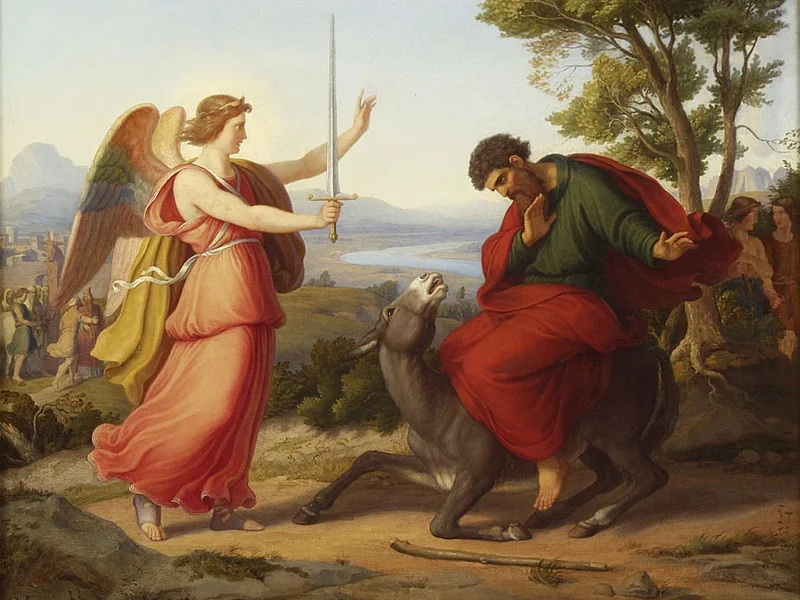 1808-Gustav Jäger - Balaam e l'angelo, 1836